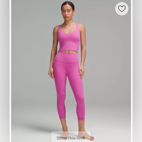 NWT Lululemon Align High Rise Leggings 28” - Pow Pink Tone Size 6 - Picture 2 of 12